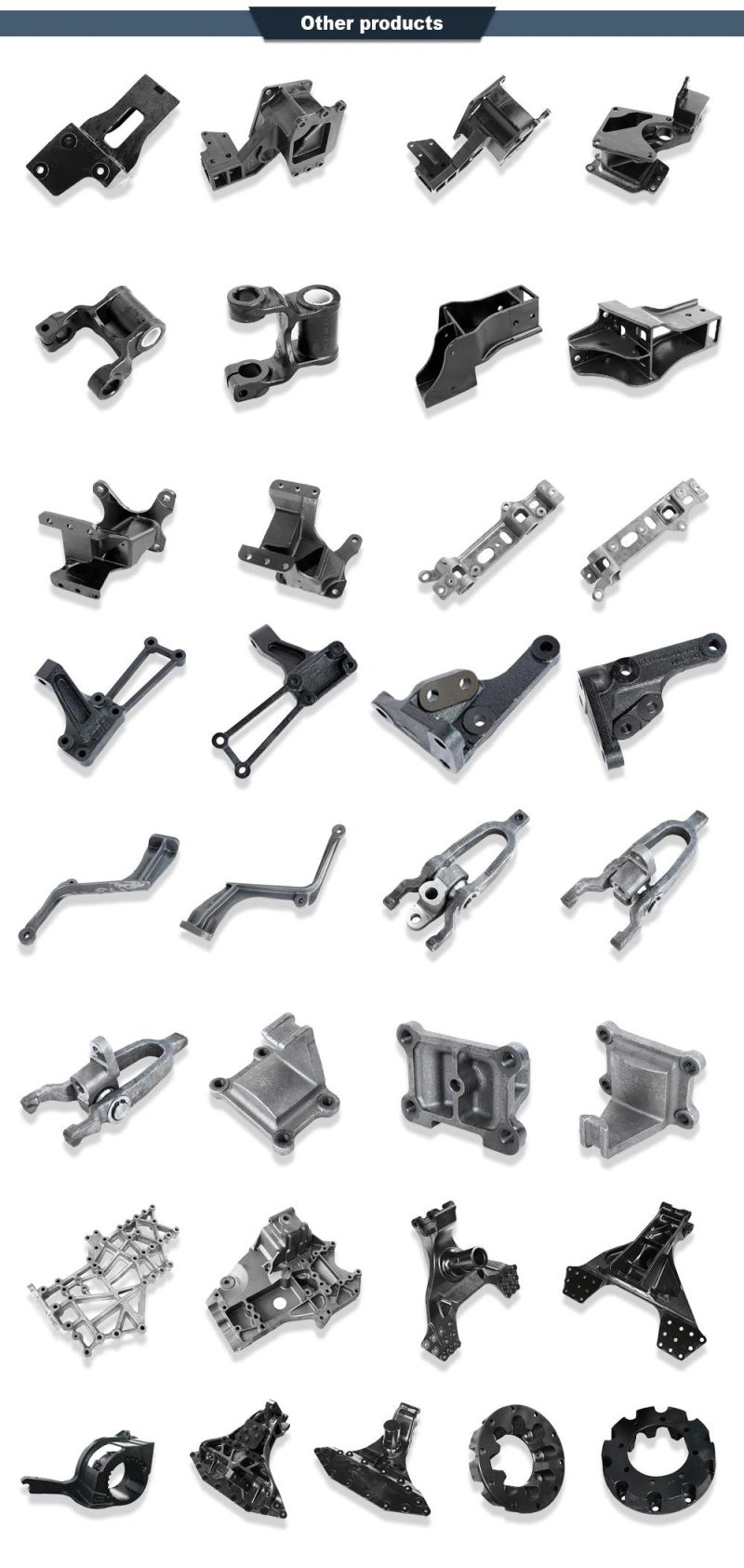 Sand Casting Nodular Cast Iron and Gray Cast Iron Iron Casting Gravity Casting Sand Casting Truck Chassis Bracket Parts