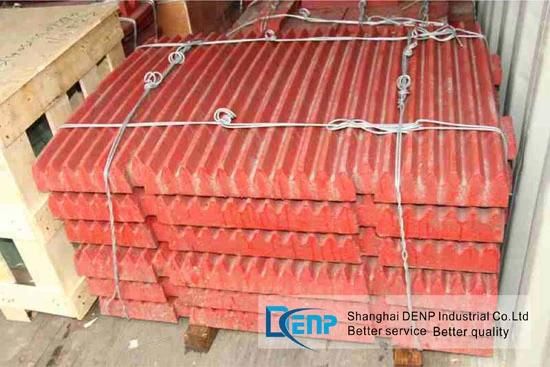 High Manganese Steel Casting Jaw Plate Jaw Die for Stone Crushers