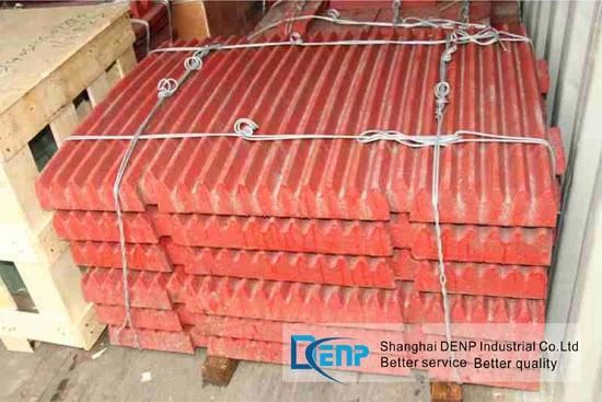 High Manganese Steel Casting Jaw Plate Jaw Die for Stone Crushers