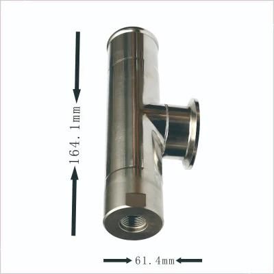 Stainless Steel 304 Sanitary Fast Installation Pipe Fitting Polish Tee