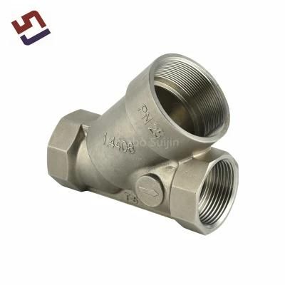 304 316 Bsp NPT BSPT Female Thread Casting 3 Way Stainless Steel Pipe Fittings for Pipe ...
