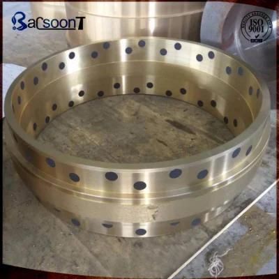 Customized Centrifugal Casting Brass/Bronze/Copper Bushing with Graphite