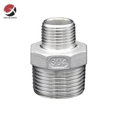 Lost Wax Precision Investment Casting Stainless Steel Male Thread Hexagon Nipple