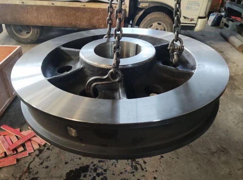 Steel Scored Pulley Sand Casting with Precision Machining