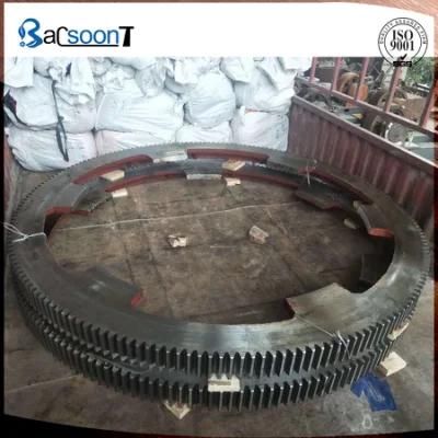 Large Diameter Casting Steel Spur Gear Wheel Coal Mill Girth Gear Rotary Kiln Ring Gear