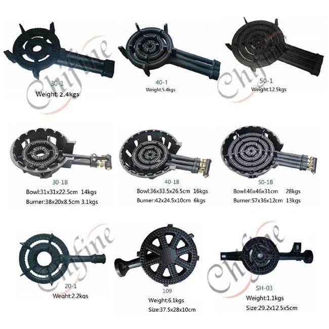 Top Selling 2 Ring Gas Burner Cast Iron