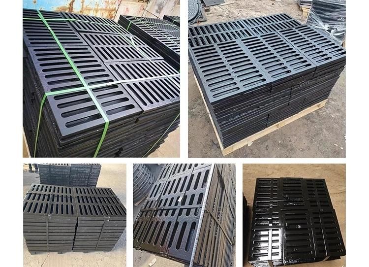 Ductile Iron Parking Lot Drainage Cover, Roadside Sidewalk, Nodular Cast Iron Manhole Frame Cover and Grille Grate