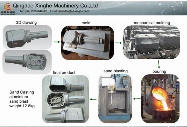 OEM Aluminum Engine Parts Sand Casting Auto Parts Manifold Exhaust