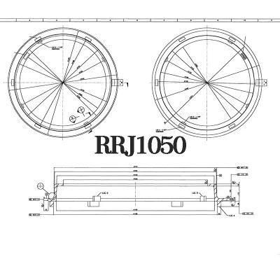 Rubber Ring Joint 1050mm Concrete Pipe Mould Pallet