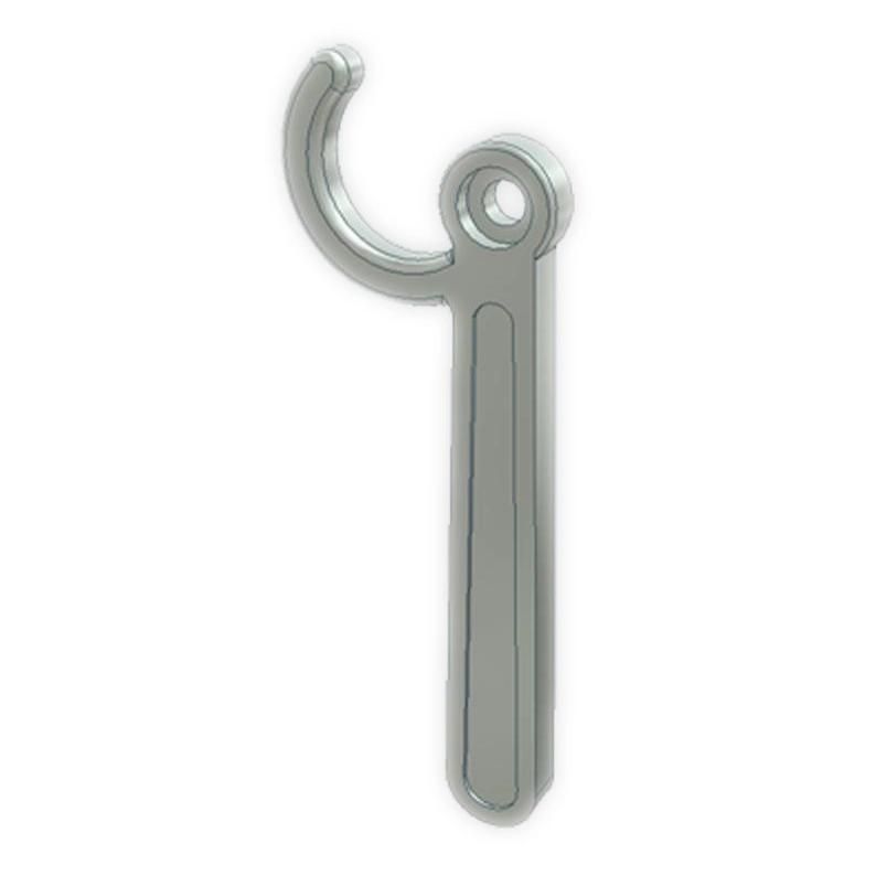 Zinc Plated Left External Handle with a Plate