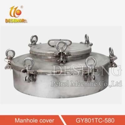 Sanitary Stainless Steel Manhole Cover with Full Sight Glasses Without Pressure