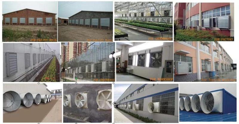 Low Price Aluminum Plate Blinds Negative Pressure Fan Chicken House Exhaust Fan Fan Leaf