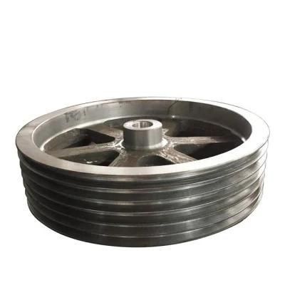 Heavy Duty Mining Machinery Steel Metal V Groove Belt Cone Pulley Wheel