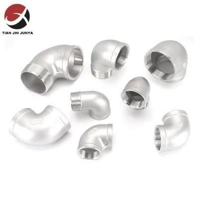 Customized Precision Investment Casting Part Pipe Fittings Threaded Screwed BSPT NPT 45 90 ...