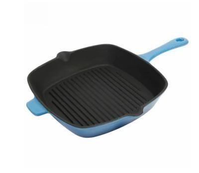 Custom OEM Cast Iron BBQ Griddle/BBQ Grill/Cookware/Frying Pan