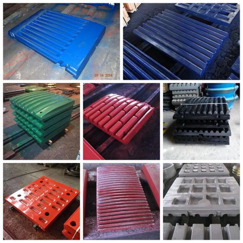 High Manganese Steel Plate Jaw Crusher Plate Wear Parts for Mining Machinery