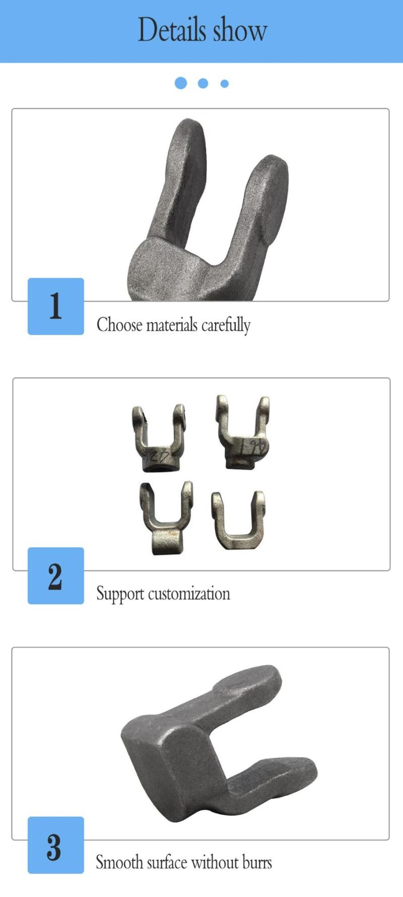 OEM Drop Forged Carbon Steel Universal Joint Fork