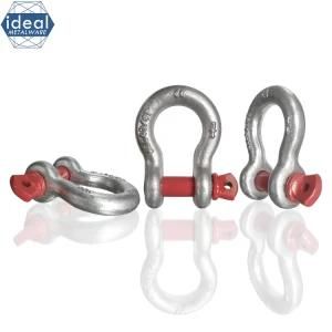 G209 Us Type Anchor Shackle with Red Pin 1-3/4