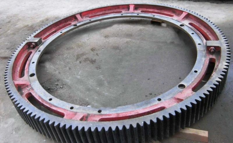 Large Cast Steel Girth Gear Ring for Ball Mill or Rotary Kiln