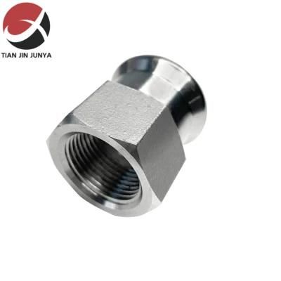 Lost Wax Casting Stainless Steel Polished Hexagon Threaded Connector Pipe Fittings