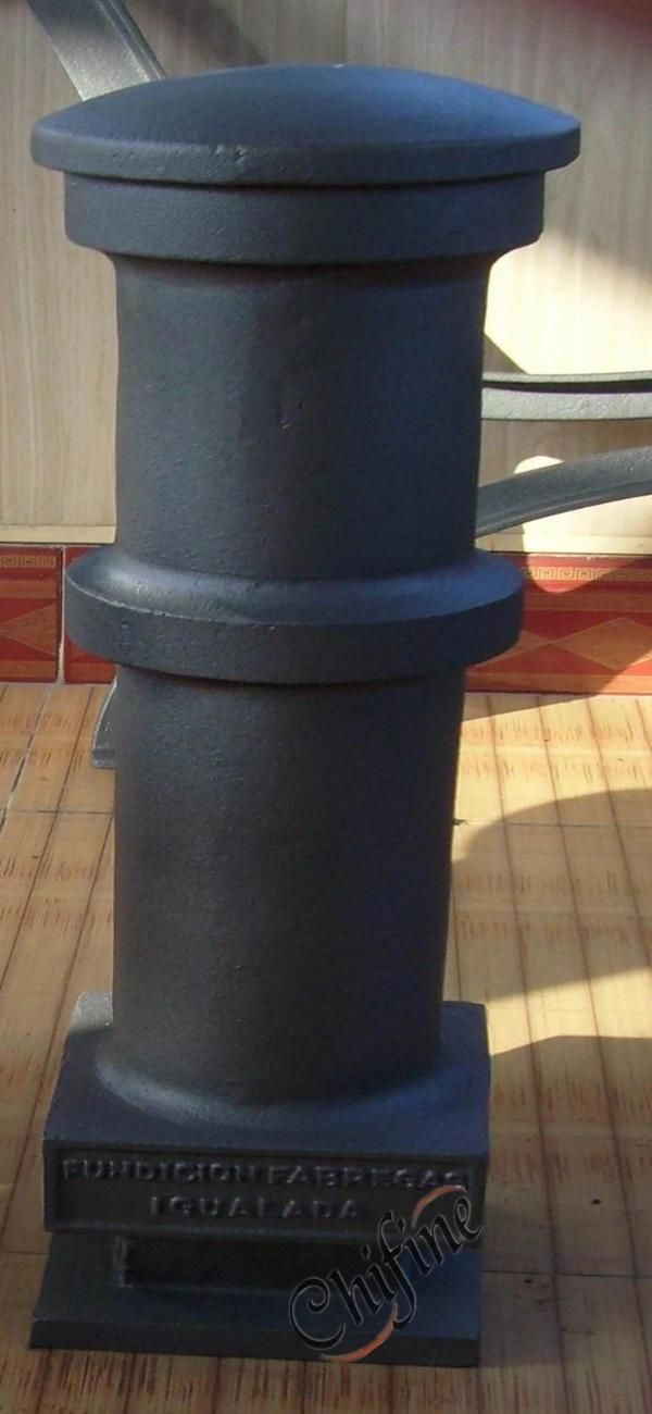 Ductile Iron Casting Bollard with Black Painted for Urban Furniture Products