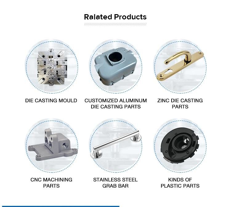 Customized Electroplating Process Aluminum Parts Die Casting Door Handle