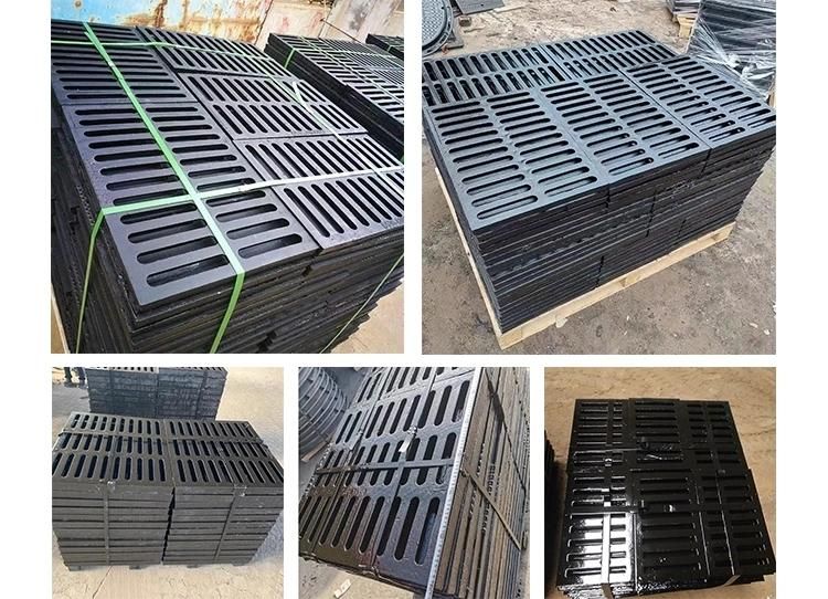 Parking Lot Drainage Cover, Roadside Sidewalk Nodular Cast Iron Frameless Cover and Grille Grate