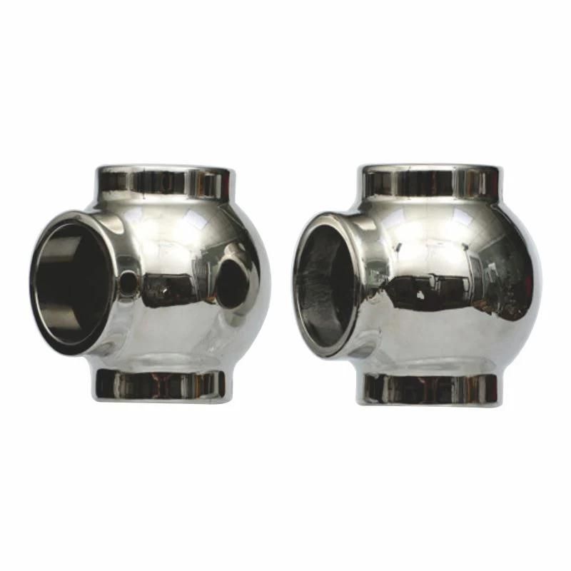 OEM ODM Custom Stainless Steel 3 Way Elbow 90 Degree Pipe Rail Tee Fitting