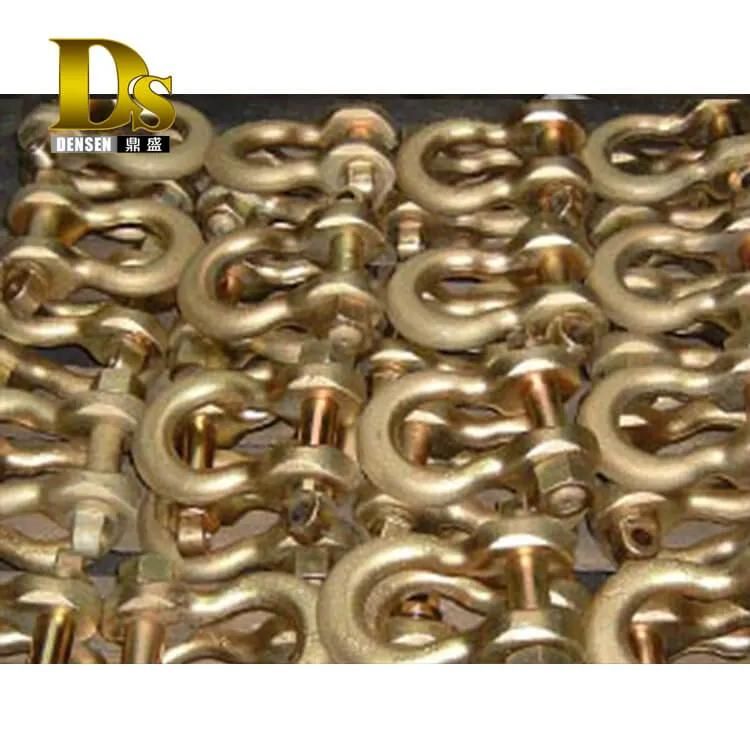 Densen Customized Carbon Steels Forgings Shackles for Civil Engineering Fabricated Foundation Boxes or Tubes