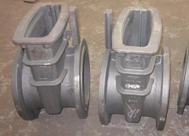 China Foundry Supplier Cast Steel Iron Gate Valve Body Resin Sand Casting