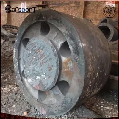 Cast Steel Large Diameter Cement Kiln/Metal Rotary Kiln Support Roller with Precision ...