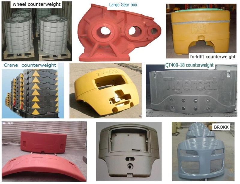 Customized Sand Casting, Iron Casting, Industrial Vehicle Counterweight