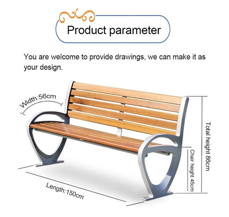 OEM Aluminum/Aluminium Die Casting Bench Legs for Outdoor Park