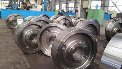 OEM CNC Machinig Steel Crane Parts Single or Double Flanged or No Flanged Cast and Forging ...