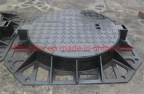 Manufacture BS En124 Standard Antitheft Ductile Iron Manhole Cover (850mm)