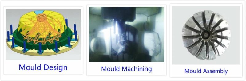 Aluminum Compressor Impeller Used for Central Air Conditioning Compressor Gypsum Type Low Pressure Casting