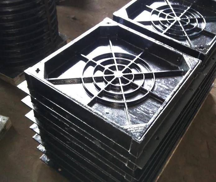 En124 D400 Ductile Iron Sewerage Double Triangular Manhole Covers Manufacturer