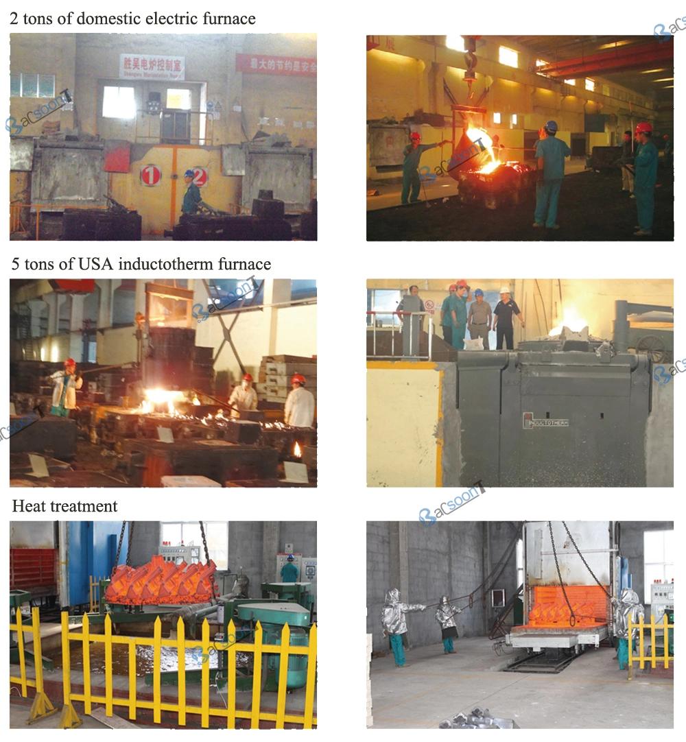 Casting Steel Alloy Creeper Tread for Excavator/Pushdozer with Painting