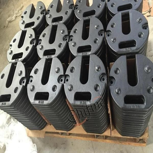 15kg Metal Weights Galvanized Counterweight with Cast Iron