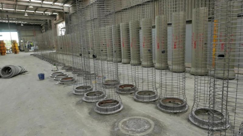 cast steel drop bottom pallet for core mould vibration concrete pipe making machine