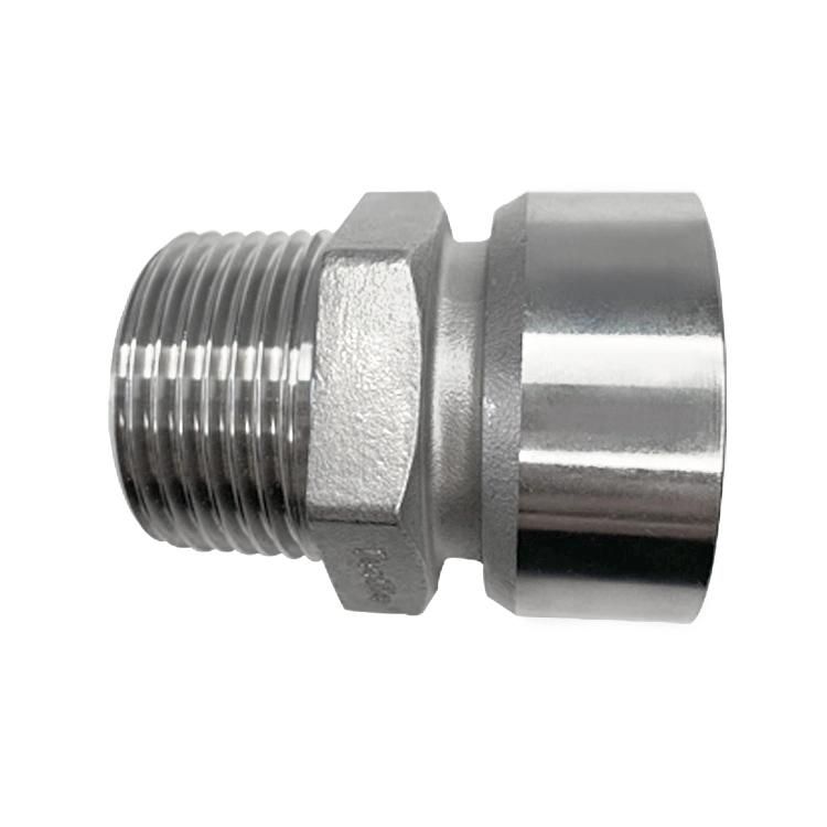 Customized Factory Direct 15mm-54mm Investment Casting Fitting Oil Sanitary Stainless Steel Pipe Fitting Thread Lost Wax Casting for Plumbing Accessories