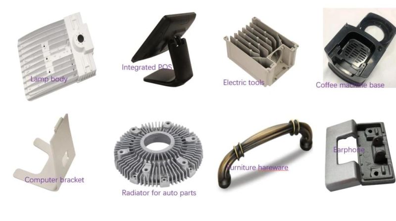 Aluminum Alloy Accessories Die Casting Parts for LED Lamp Housing