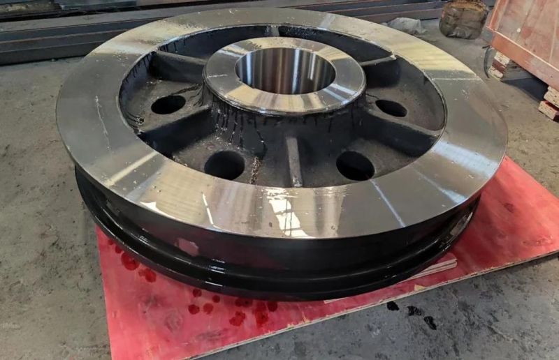 Customized Sand Casting Steel Scored Pulley with Precision Machining
