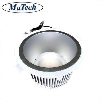 Custom Die Casting LED Lighting Housing with Black Powder Coating