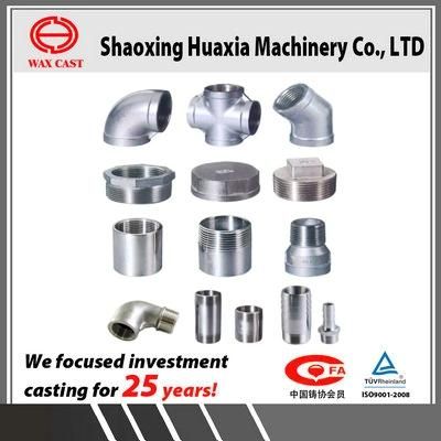 Lost Wax Casting Parts Stainless Steel Pipe Fitting Investment Casting