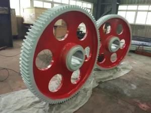 Large Diameter Alloy Steel Forged Ring Gear Wheel with Heat Treatment