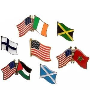 Aluminum Die Casting Custom Flag Metal Badge for Souvenirs