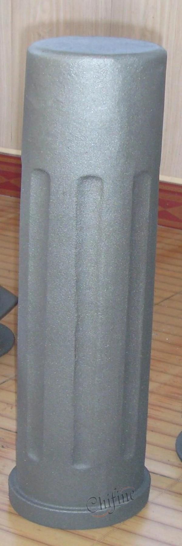 Ductile Iron Casting Bollard with Black Painted for Urban Furniture Products