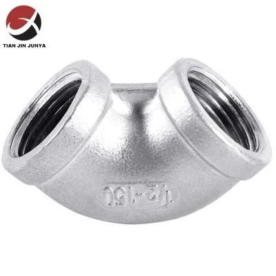 OEM Customized Precision Investment Casting Part Threaded Screwed BSPT NPT 45 90 Degree ...