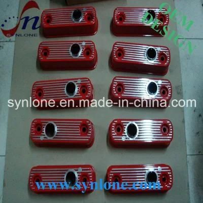 Aluminum Die Casting Painted Blue Rocker Cover for Auto Parts